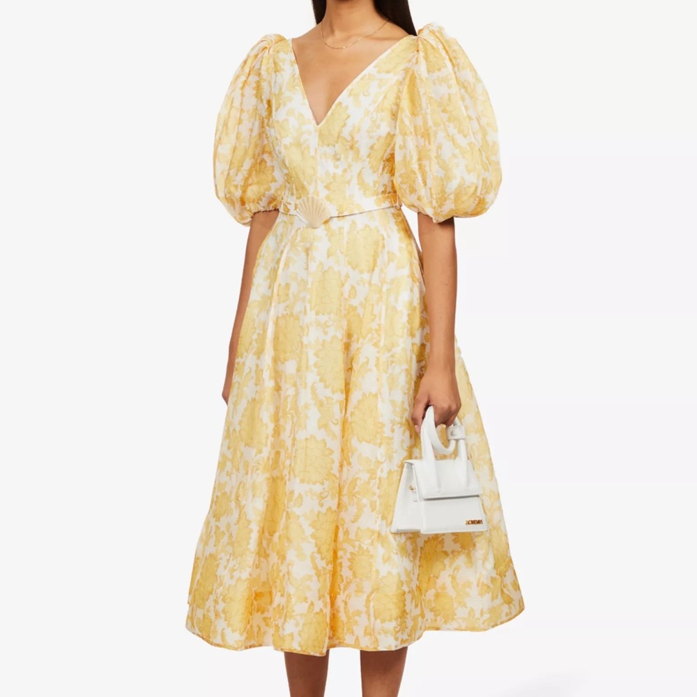 Zimmermann Postcard yellow maxi dress